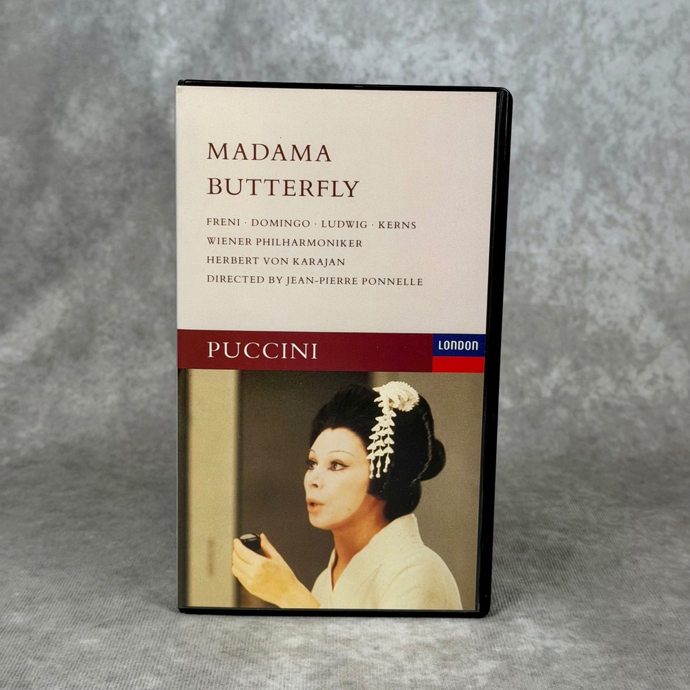 Puccini Madama Butterfly VHS Mirella Freni Placido Domingo Karajan London Tape